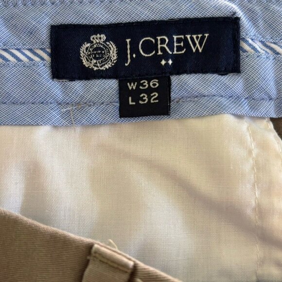 J Crew Pants Mens *36X30 Bedford Tan Cotton Modern Fit Chino Preppy Straight Leg - Picture 2 of 10